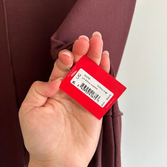 SPANX P.L.T. Dolman Sweatshirt in Hickory Rouge NWT - Picture 7 of 8